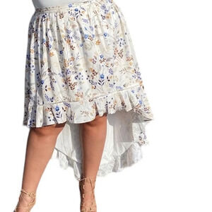 “By Egries” “Zadia”  skirt shorter front longer bag size M NWT stunning boho